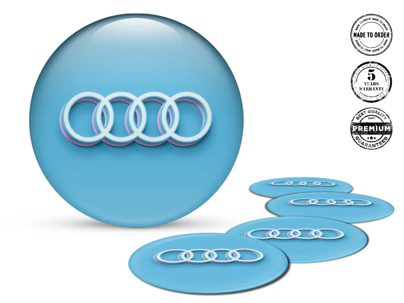 Audi Radaufkleber Elite Gravitational Surge Grid